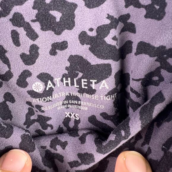 Athleta Elation Ultra High Rise Leggings, XXS, Animal Print, Nylon Blend, Active - Picture 7 of 13